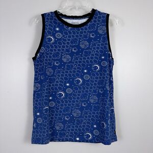 Tomboy X Muscle Top Size XS 1 Blue Celestial Tank Shirt Unisex Cotton Blend